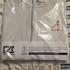 Cutter & Buck Gray Striped Men's Shirt